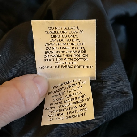 Vintage 90s Black Suede Pants by Catherine Stewart For Belle Pointe Inc Size 10 - Picture 7 of 7